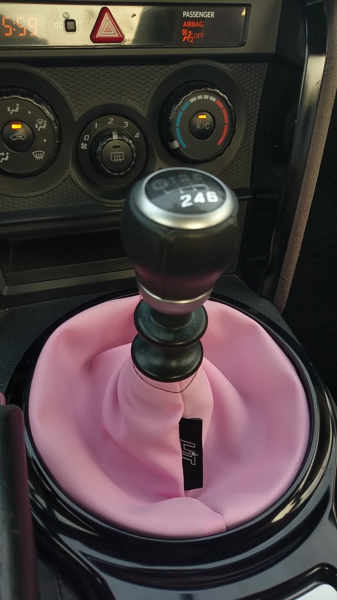 pink shift boot cover