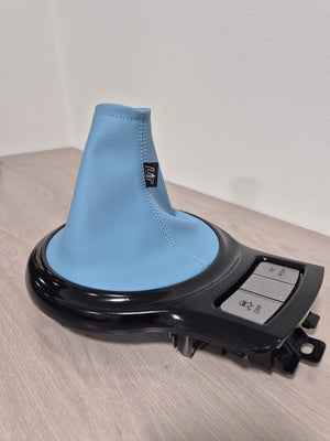 SKY Blue Leather Shift boot