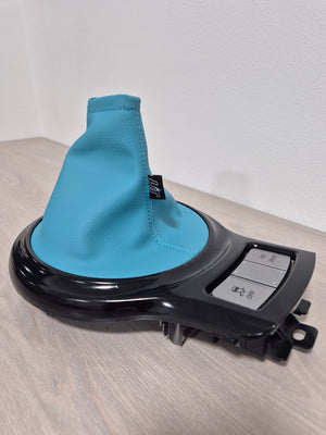Marina Blue Leather Shift boot