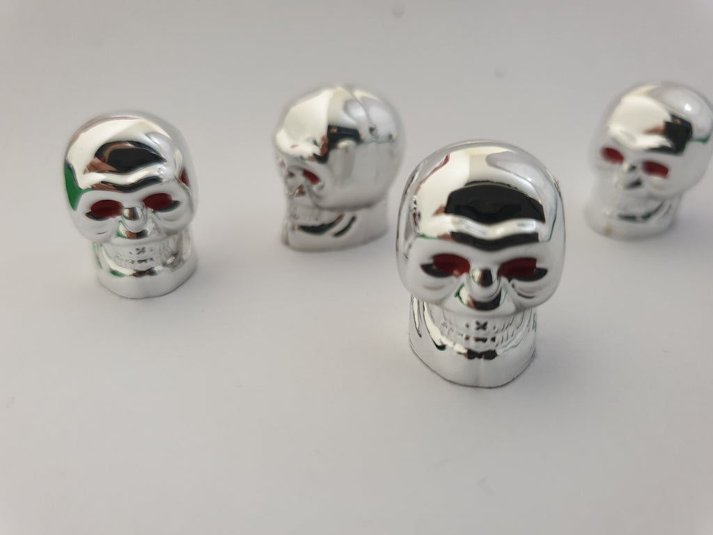 Chrome Skull Valve Stem