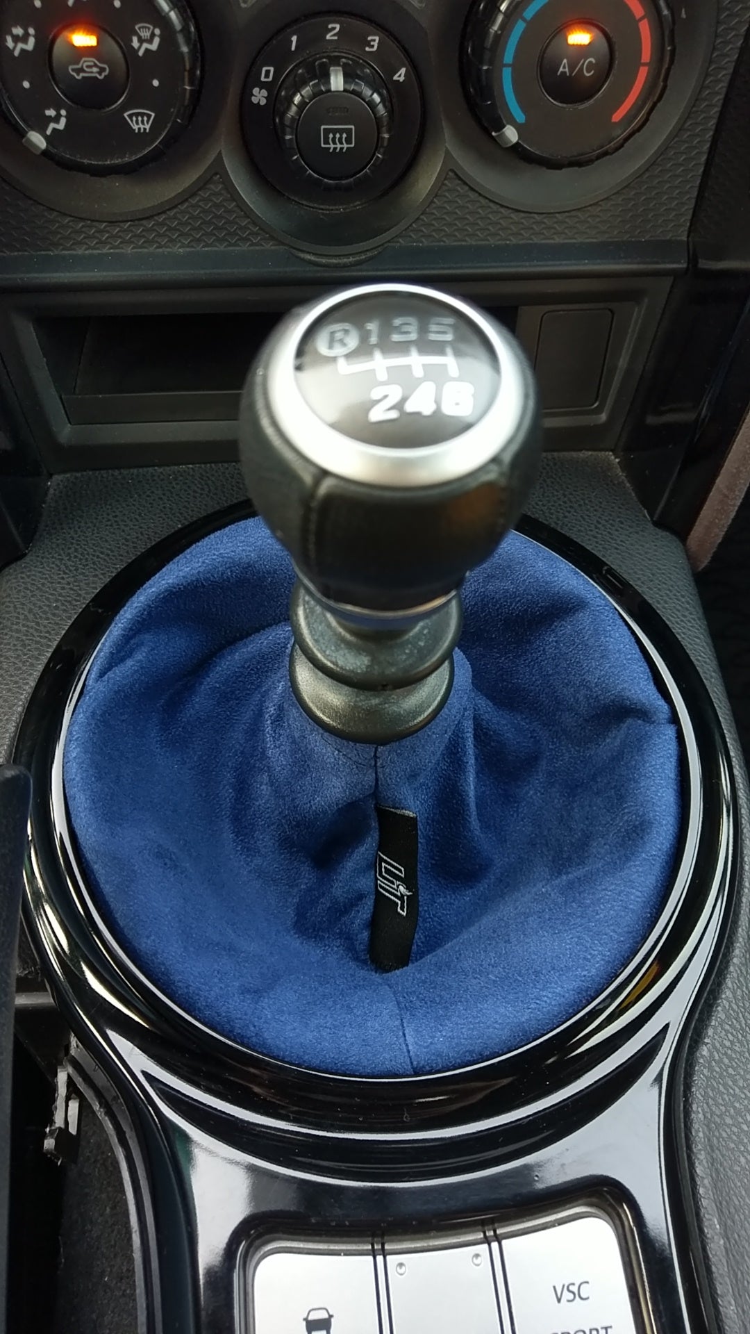 Subie Blue Suede Shift Boot