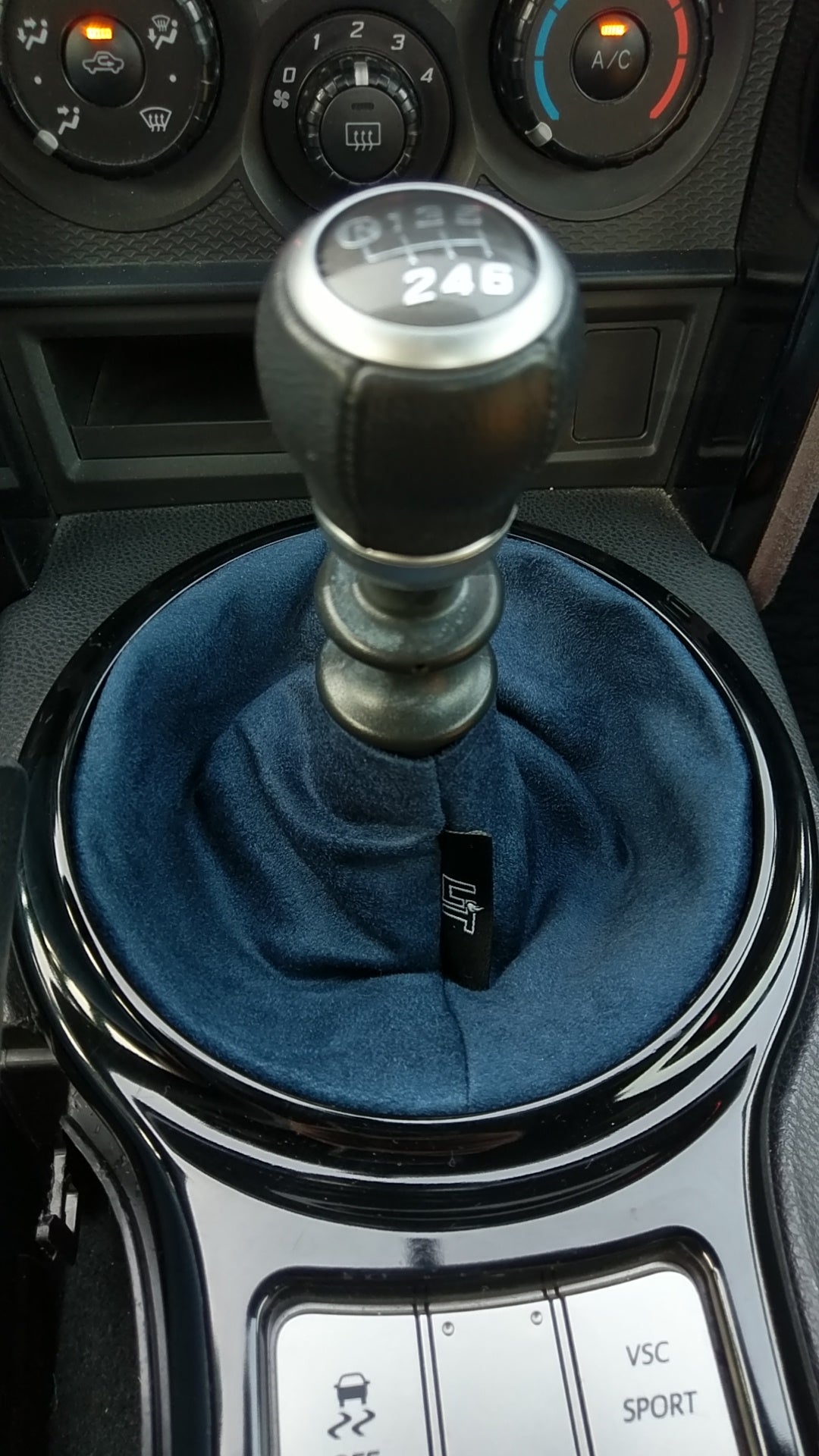 dark blue suede shift boot cover
