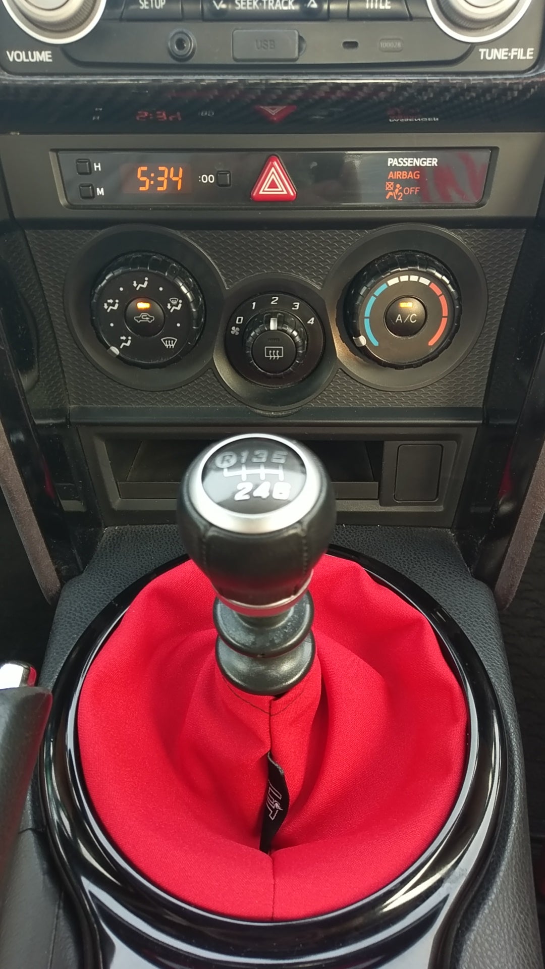 thumbnail image 2 of Pieliz Synthetic Leather Shift Boot For VW Jetta 2011-2018 – Black With Red Stitch 2 of 6