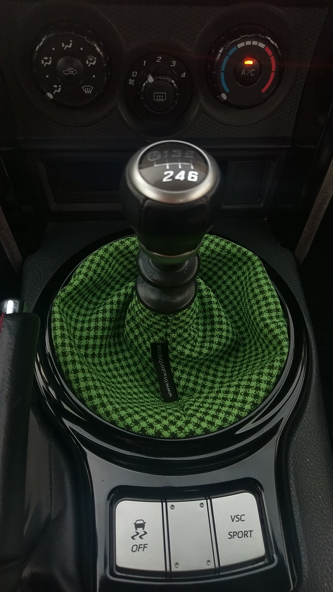 green shift boot cover