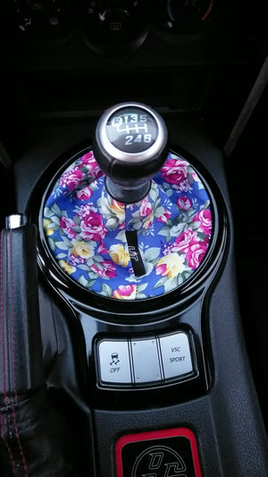 floral shift boot cover