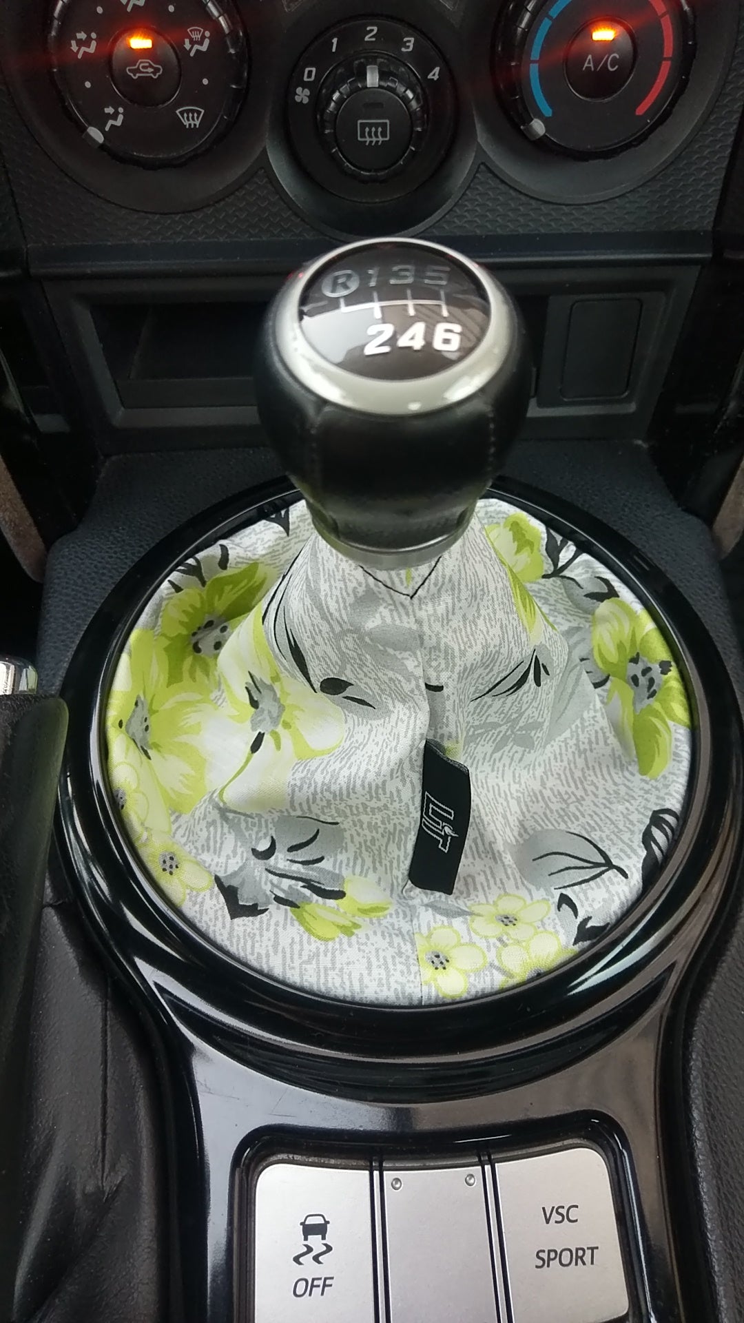 flowers shift boot , car shift boot , floral shift boot cover